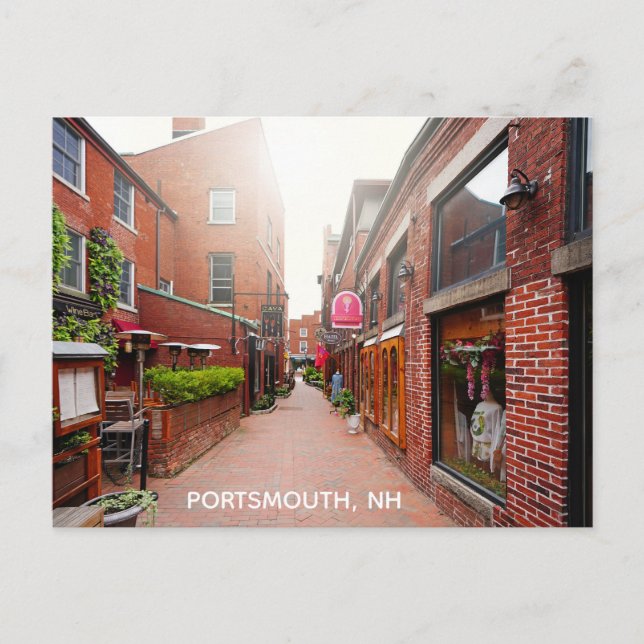 Postal Foto de viaje de Portsmouth New Hampshire (Anverso)