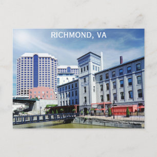 Postal Foto de viaje de Richmond Virginia Canal Walk