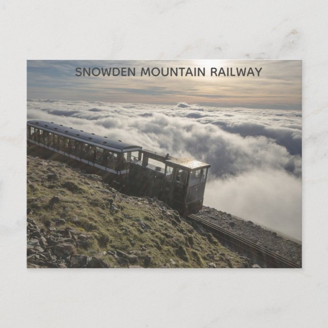 Postal Foto de viaje de Snowden Mountain Railway Wales (Anverso)