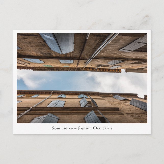 Postal Foto de viaje de Sommieres Francia (Anverso)