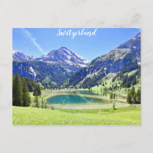 Postal Foto de viaje de Suiza para los Alpes