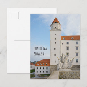 Postal Foto de viaje del castillo de Bratislava Eslovaqui