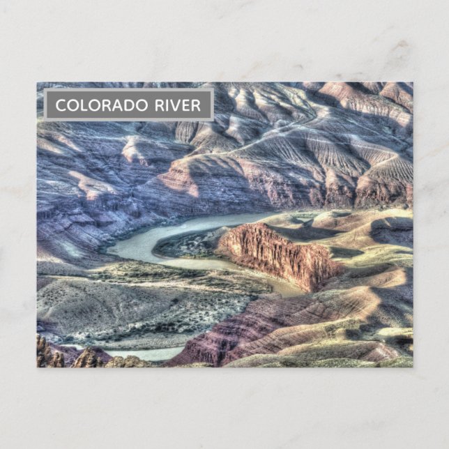 Postal Foto de viaje del río Colorado (Anverso)