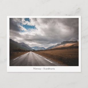Postal Foto de viaje por carretera de Noruega