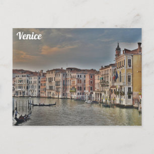 Postal Foto de viaje por el canal de Venecia Italia