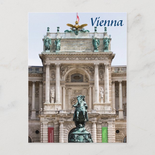 Postal Foto de Viena de Neue Hofburg (Anverso)