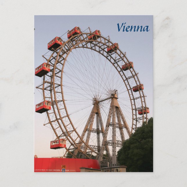 Postal Foto de Viena Riesenrad (Anverso)