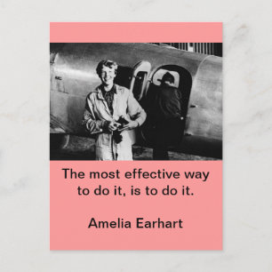 Postal Foto de Vintage Amelia Earhart