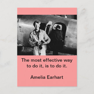 Postal Foto de Vintage Amelia Earhart
