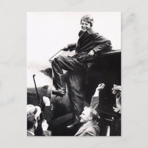 Postal Foto de Vintage Amelia Earhart