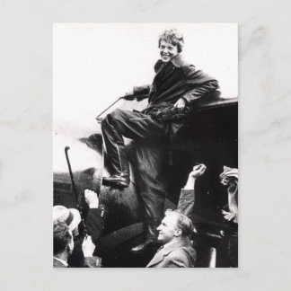 Postal Foto de Vintage Amelia Earhart