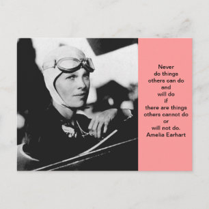Postal Foto de Vintage Amelia Earhart