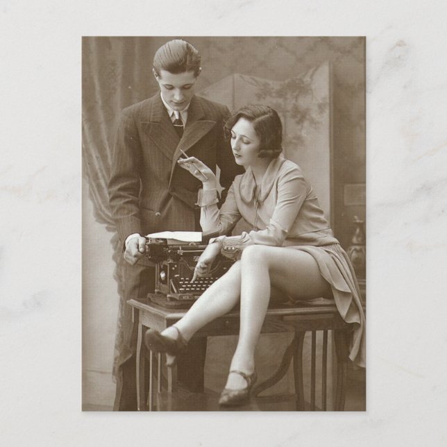 Postal Foto de Vintage risque (Anverso)