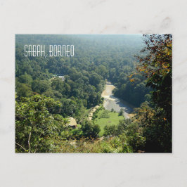 Postal Foto de vista aérea de la selva tropical de Borneo