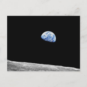 Postal Foto del Apolo 8 de la NASA de la Tierra desde la 