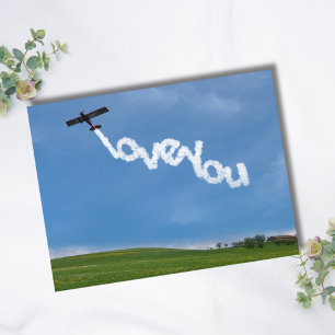 Postal Foto del avión, Ama, Cumpleaños de Aviación