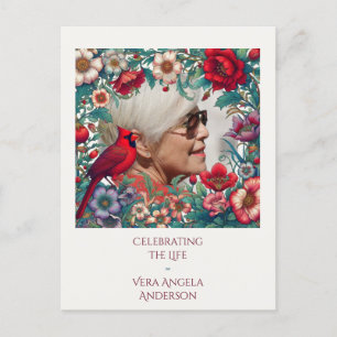 Postal FOTO del Cardenal Rojo