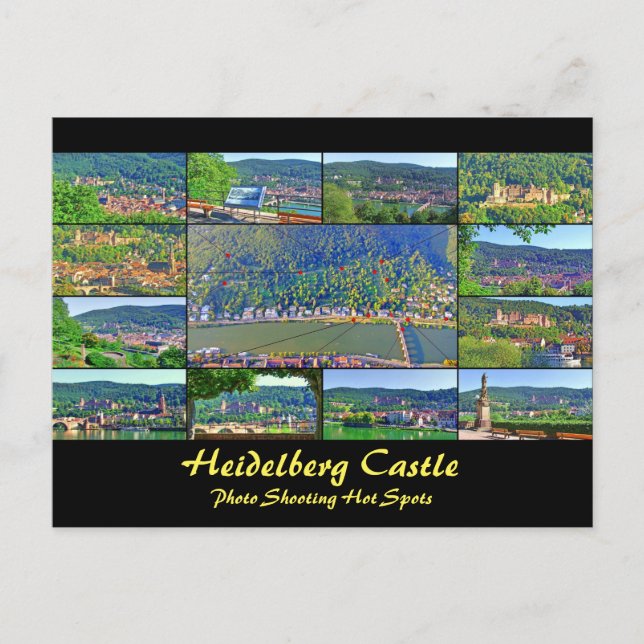 Postal Foto del Castillo de PostCard Heidelberg Disparo e (Anverso)