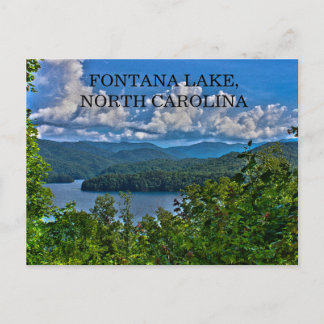Postal Foto del cielo azul del lago Fontana Carolina del