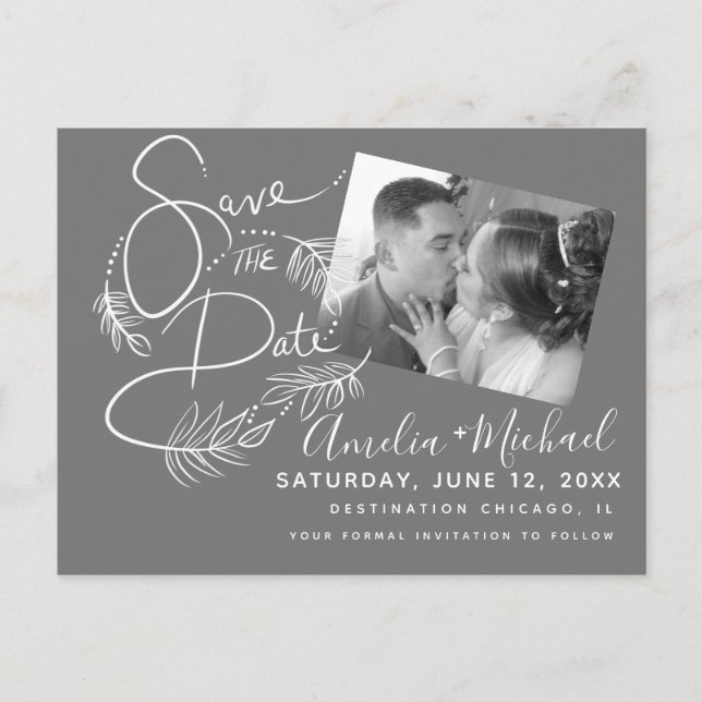 Postal Foto del guión de marcado botánico (Anverso)