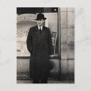 Postal foto del hombre del dapper de los años 30