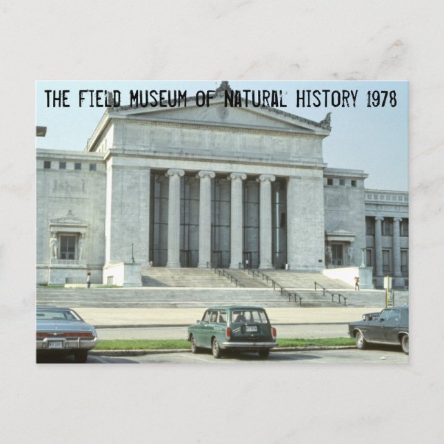 Postal Foto del Museo Vintage Chicago Field (Anverso)