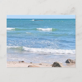 Postal Foto del Océano Atlántico Azul