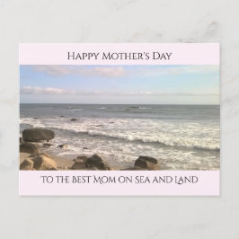 Postal Foto del Océano Atlántico Mejor Mamá Amantes del M