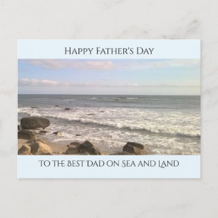 Postal Foto del Océano Atlántico Mejor Papá Amantes del M