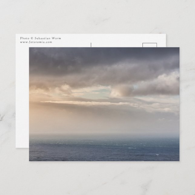 Postal Foto del paisaje oceánico (Anverso / Reverso)