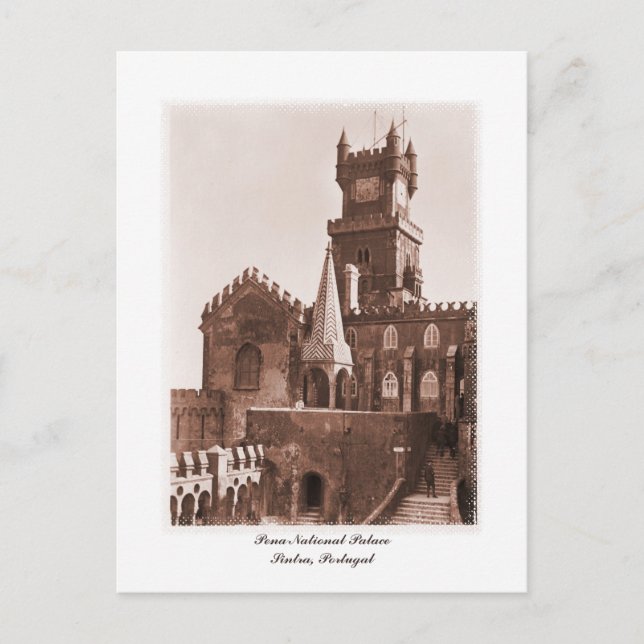 Postal Foto del palacio nacional vintage (Anverso)