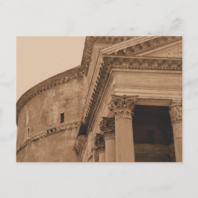 Postal Foto del Panteón de Roma (Anverso)