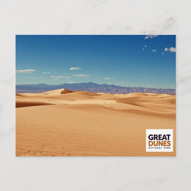 Postal Foto del Parque Nacional Great Sand Dunes (Anverso)
