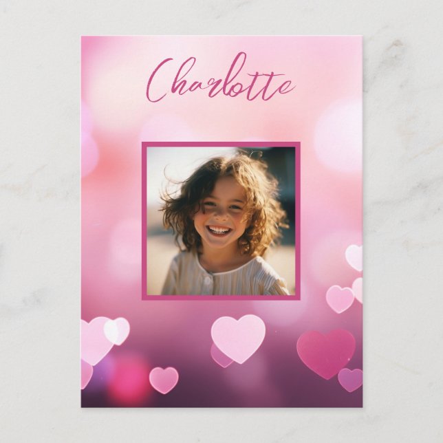 Postal Foto del Personalizado el día de San Valentín y no (Anverso)