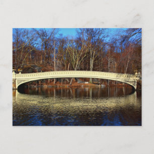 Postal Foto del puente Bow en Central Park, Nueva York