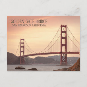 Postal Foto del puente Golden Gate San Francisco, Califor