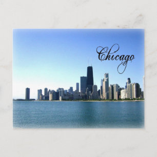 Postal Foto del Skyline de Chicago frente al lago Michiga