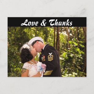 Postal Foto delantera y trasera Gracias Postcard