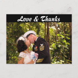 Postal Foto delantera y trasera Gracias Postcard