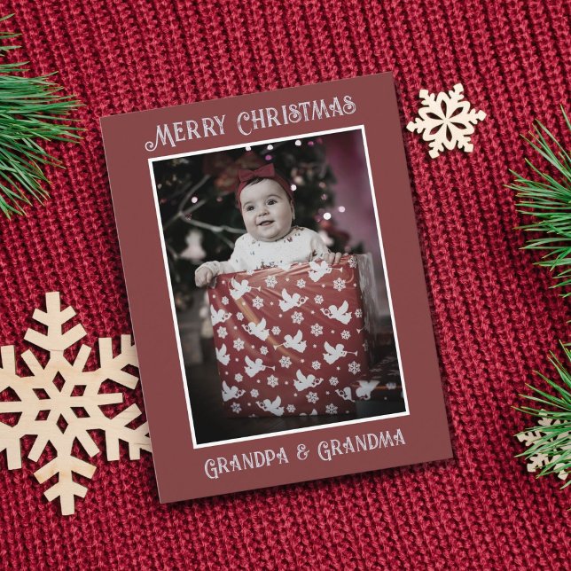 Postal Foto divertida | Feliz Navidad Abuelo (Subido por el creador)