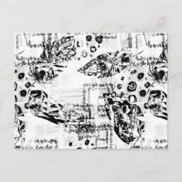 Postal Foto en blanco y negro de amigos en una instantáne