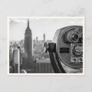 Postal Foto en blanco y negro del Empire State Building d
