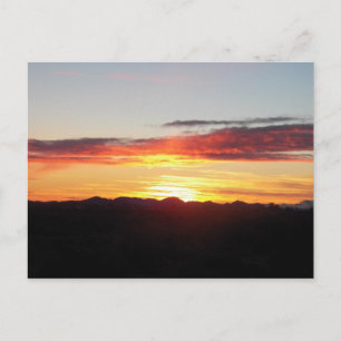 Postal foto en el cielo de senderismo