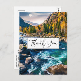 Postal Foto escénica del río y montañas Gracias