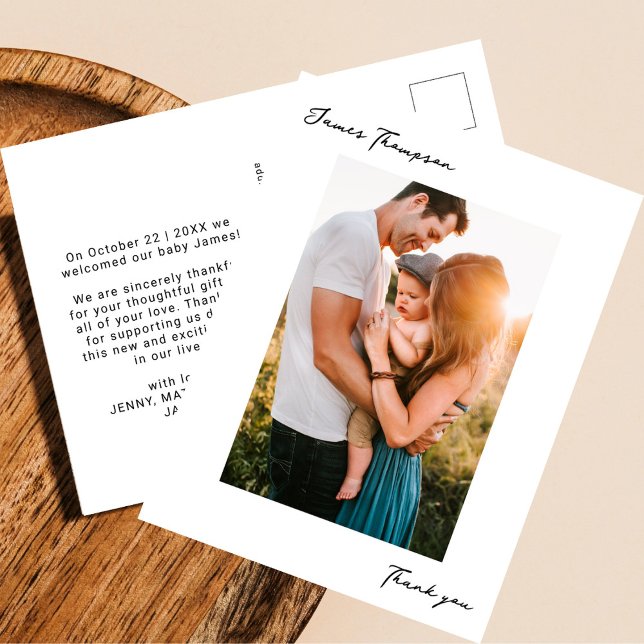 Postal Foto escrita a mano en Recién nacido moderno graci (Subido por el creador)