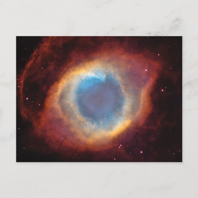 Postal Foto espacial Helix Nebula (Anverso)
