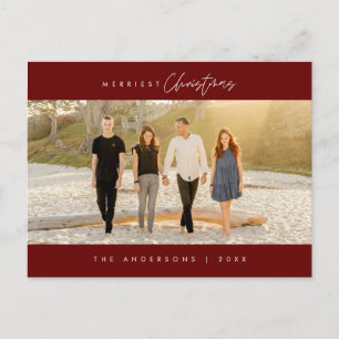 Postal Foto familiar de los Navidades más bonitos, Minima