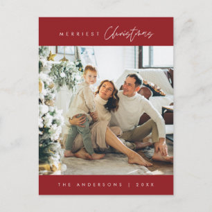 Postal Foto familiar de los Navidades más bonitos, Minima