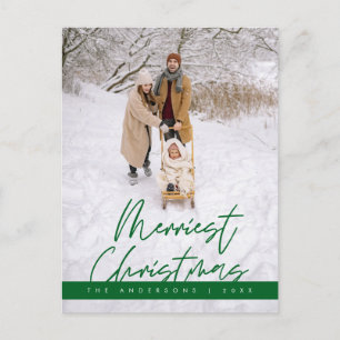 Postal Foto familiar de Navidades más amables, acogedor s