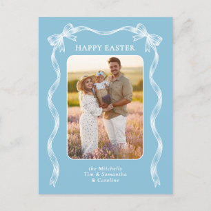 Postal Foto familiar personalizada en Pascua de Resurrecc